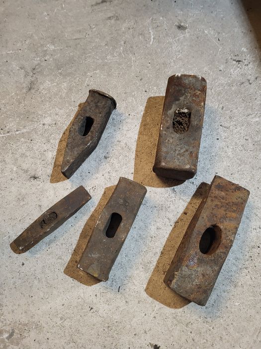 Młotki, młoty, duze, solidne. Kute / sygnowane. Prl