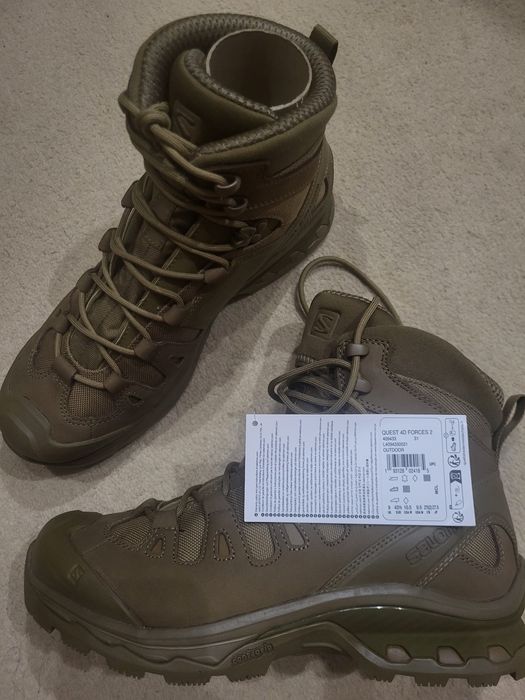 Черевики тактичні Salomon Quest 4D Forces 2 | Coyote Brown