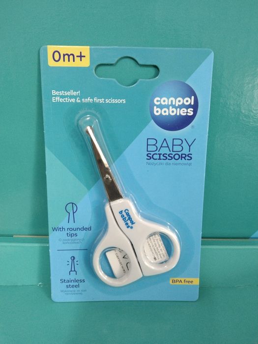 Nożyczki wygięte zaokrąglone Canpol do paznokci