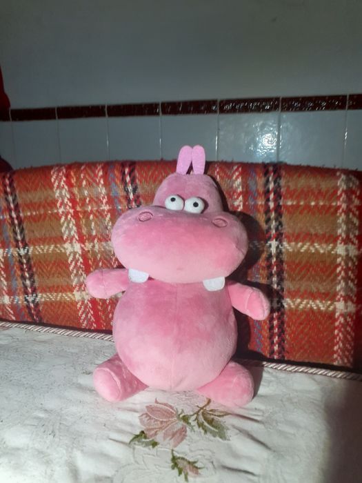 peluche pequeno cor de rosa