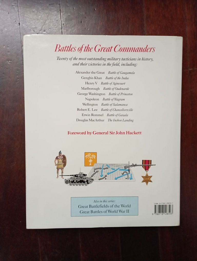 Livro sobre grandes comandantes