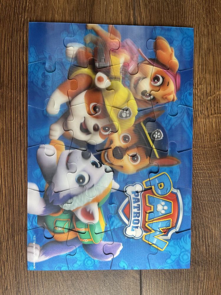 Psi Patrol Puzzle z efektem 3D 24x2 elementy