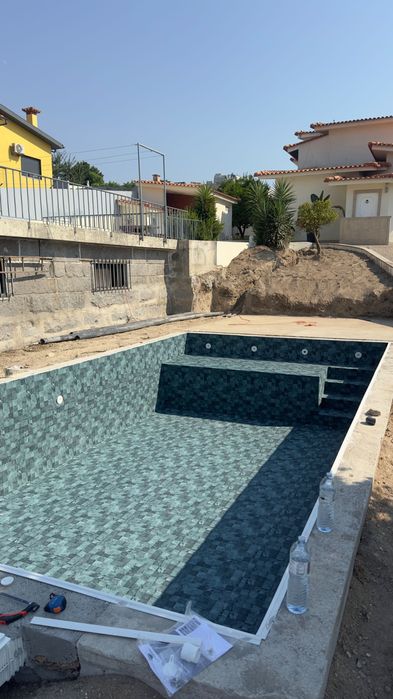 Instalação tela armada Piscinas