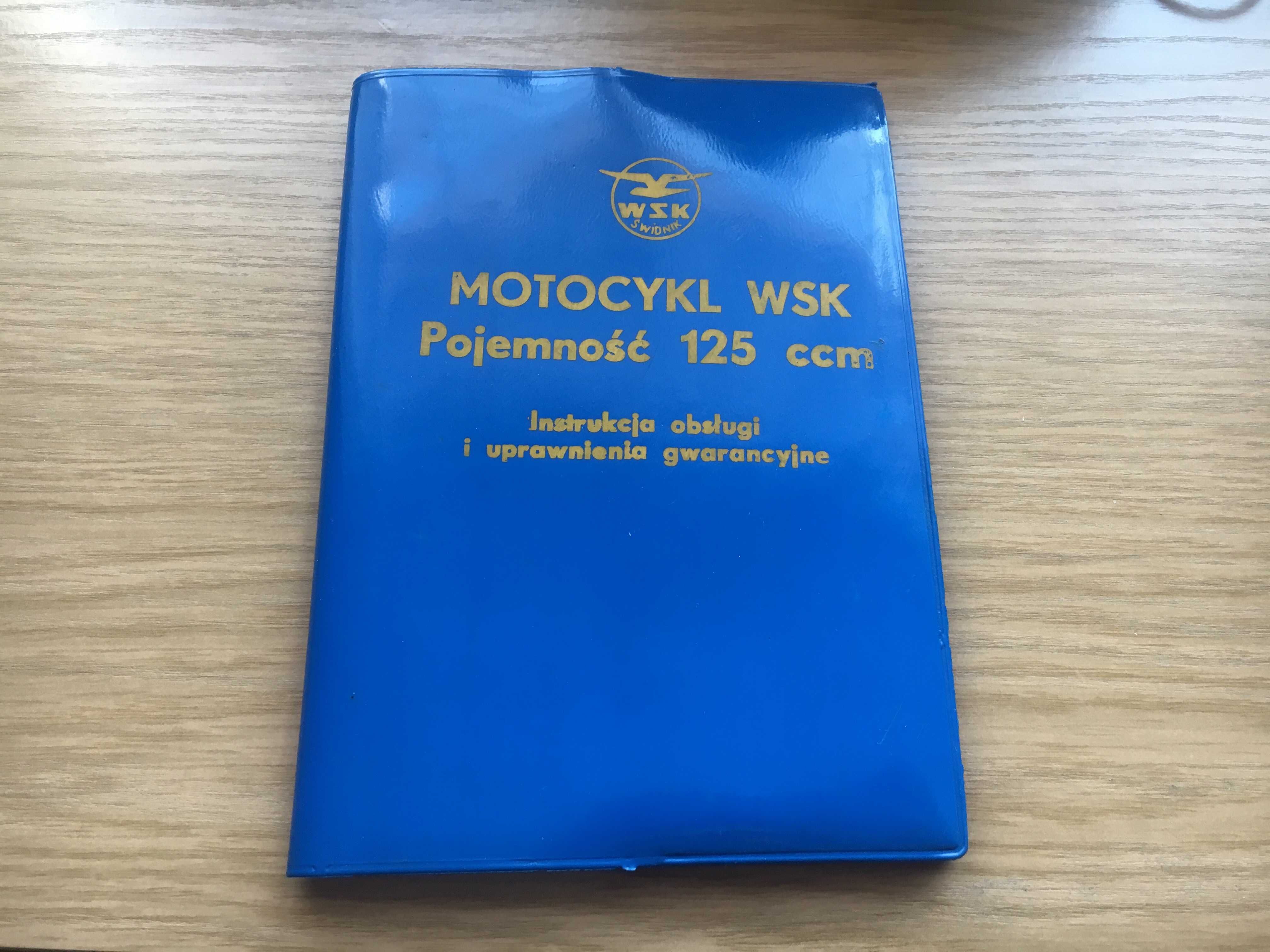 motocykl wsk KOMPLET instrukcja obsługi motor PRL