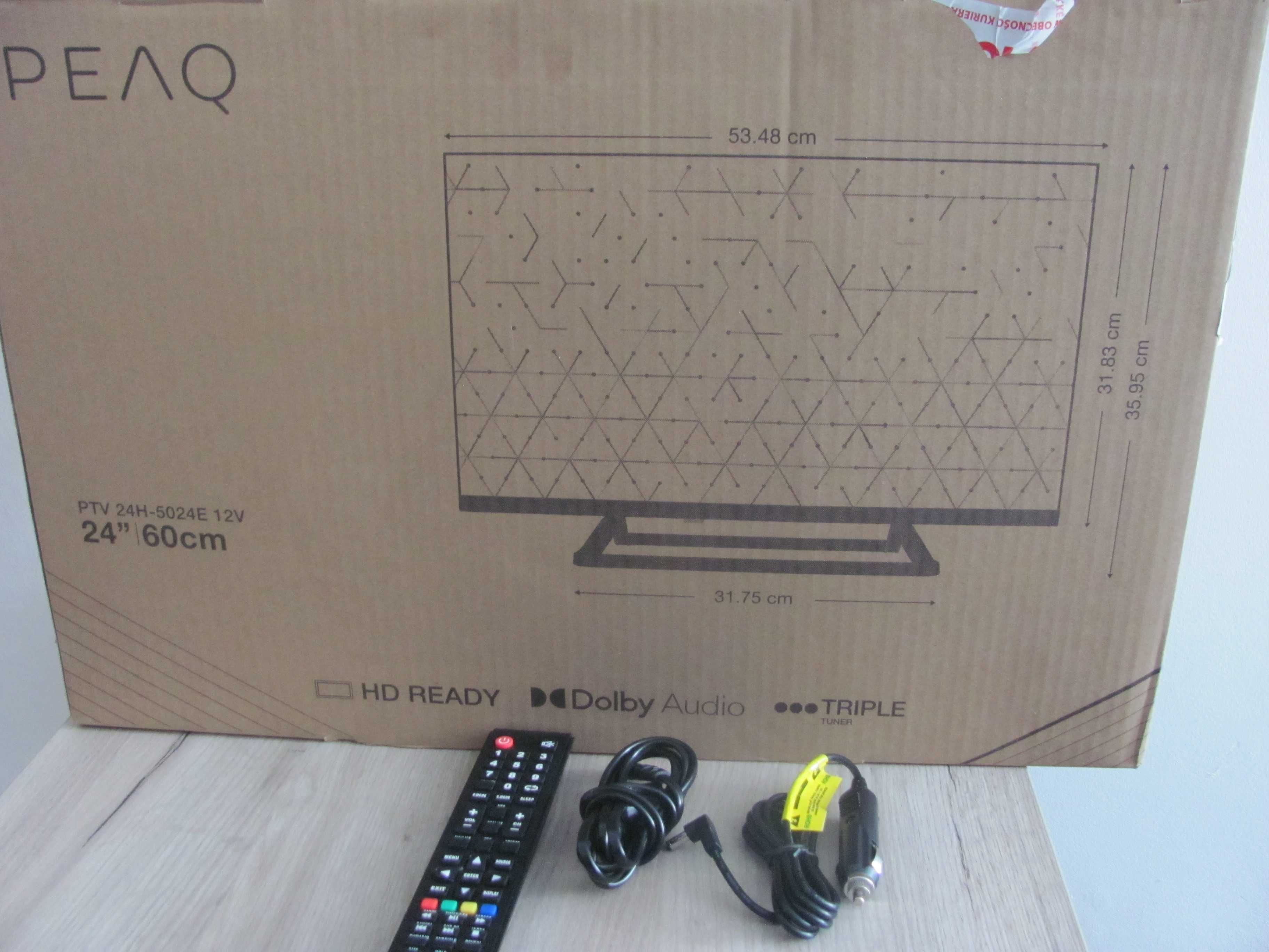 Telewizor PEAQ PTV 24H-5024E 12V 24" HD LED Multituner