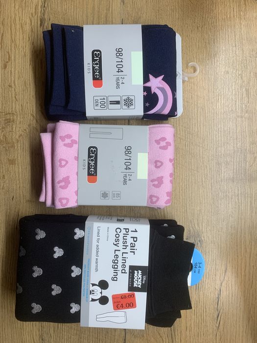 Getry termiczne ocieplane polarem 98/104 lub 104 dla dziewczynki