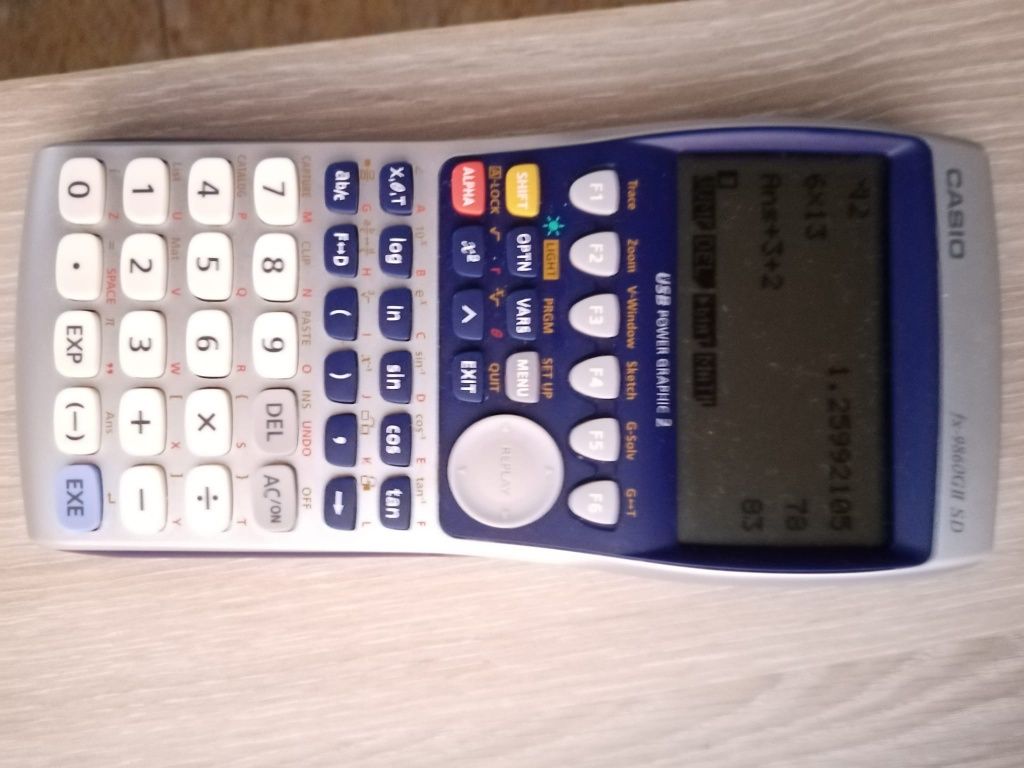 Calculador Gráfica Casio fx9860 GII SD