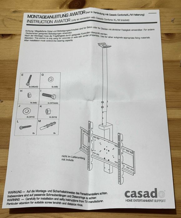 Suporte para TV Aviator Casado Novo