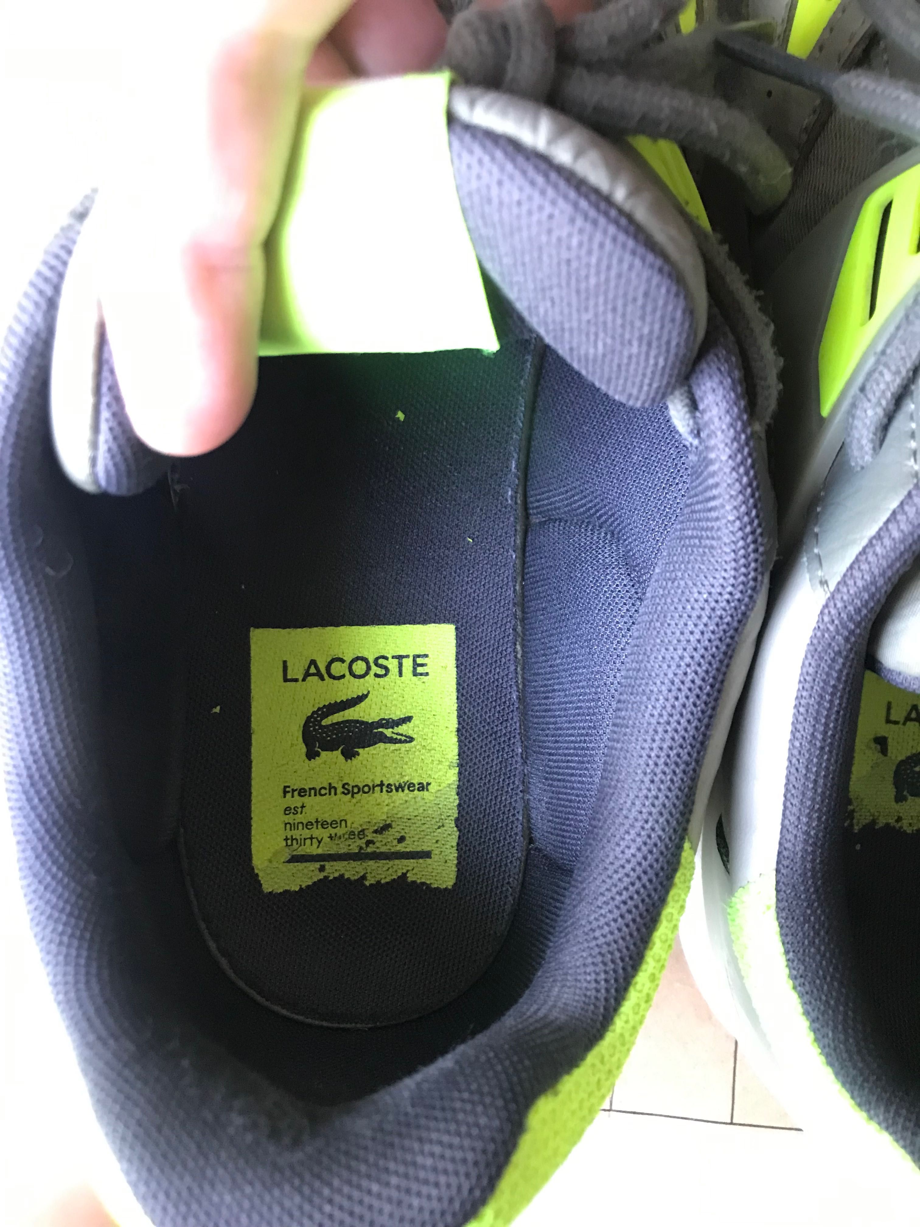 Skórzane trampki sneakersy Lacoste LT Court 125 rozm 44