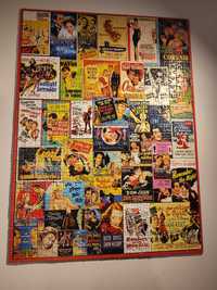 Puzzle 500 elementów - plakaty filmowe, stare filmy, kompletne