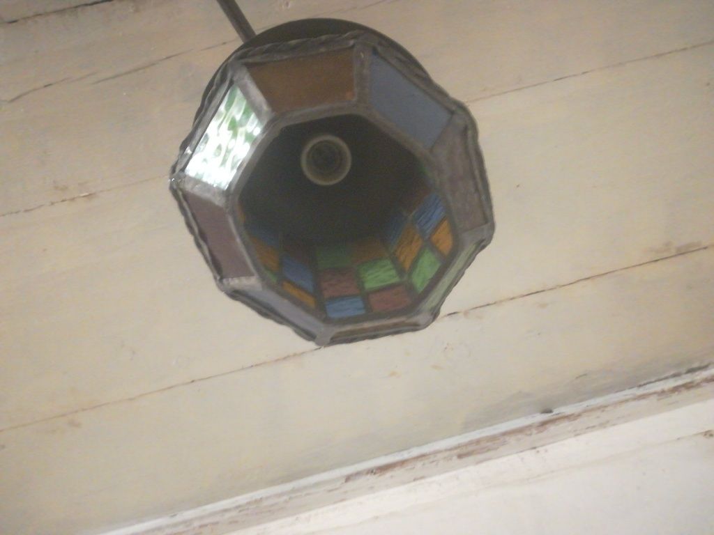 Lampa Witrażowa latarnia kinkiet zewnętrzna duża stara kolekcja