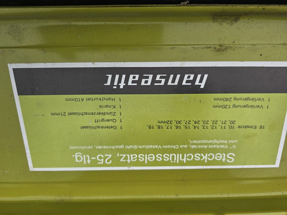 Klucze nasadowe profesjonalne niemieckie -komplet.