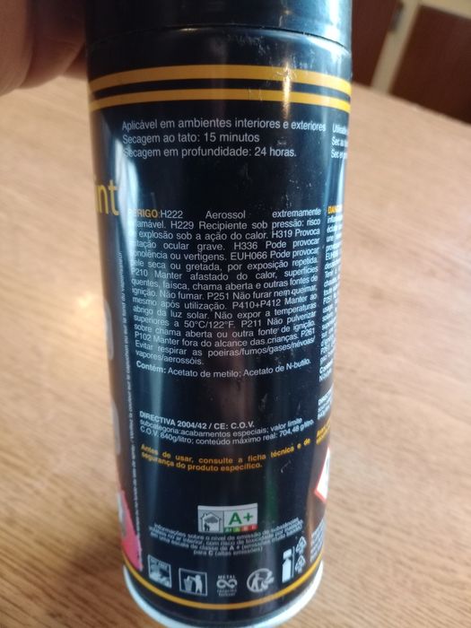 Tinta preto brilhante