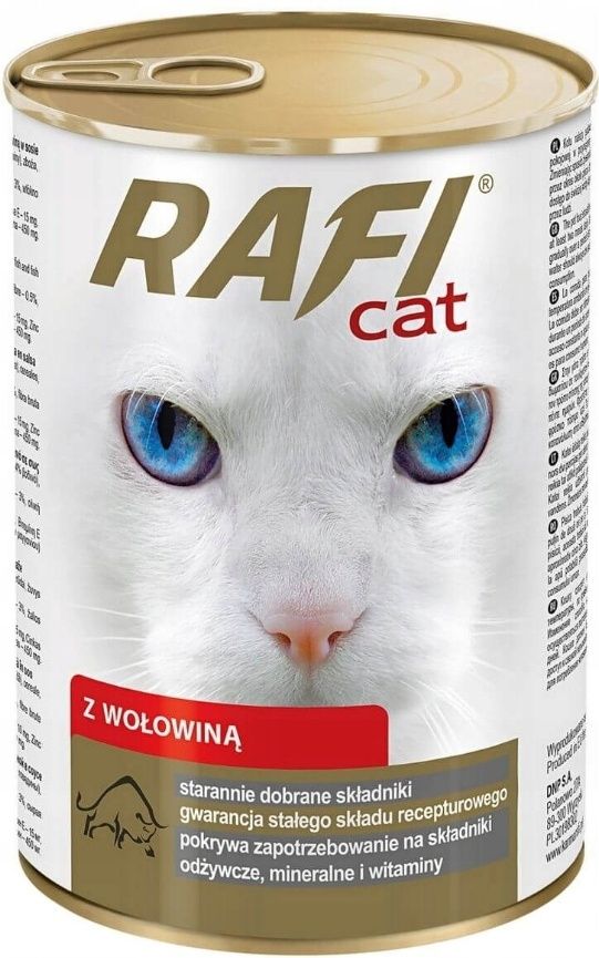 Mokra karma dla kota RAFI Cat Mix Smaków 24x415g PREMIUM 9,96kg