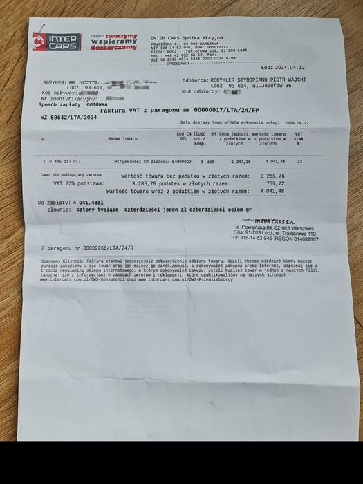 Wtryski Bosch oryginał BMW X5 E70 wtryskiwacze CR piezoelektrtryczny