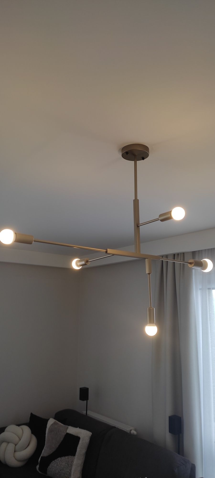 Lampa sufitowa złota Modern Minimalizm