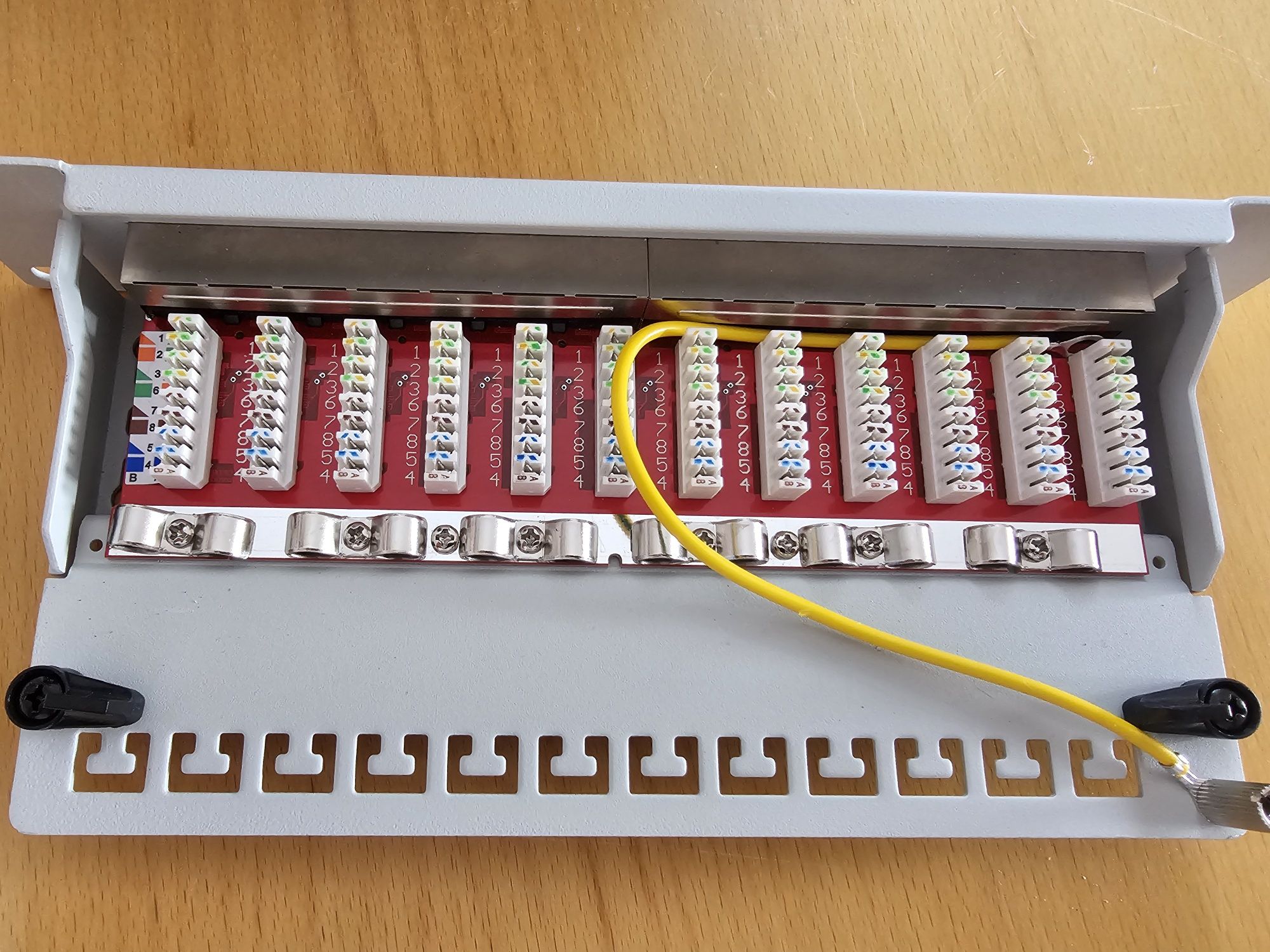 Panel patch deleyCON  kat6a cat6a do szafy 10