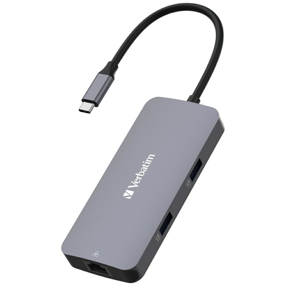 Verbatim Adapter Hub USB-C - HDMI/USB-C  /Eternet/2xUSB-A 3.0 alumin