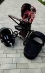 Wózek 3w1 Cybex Priam 2.0 gondola spacerówka spring blossom dark fotel