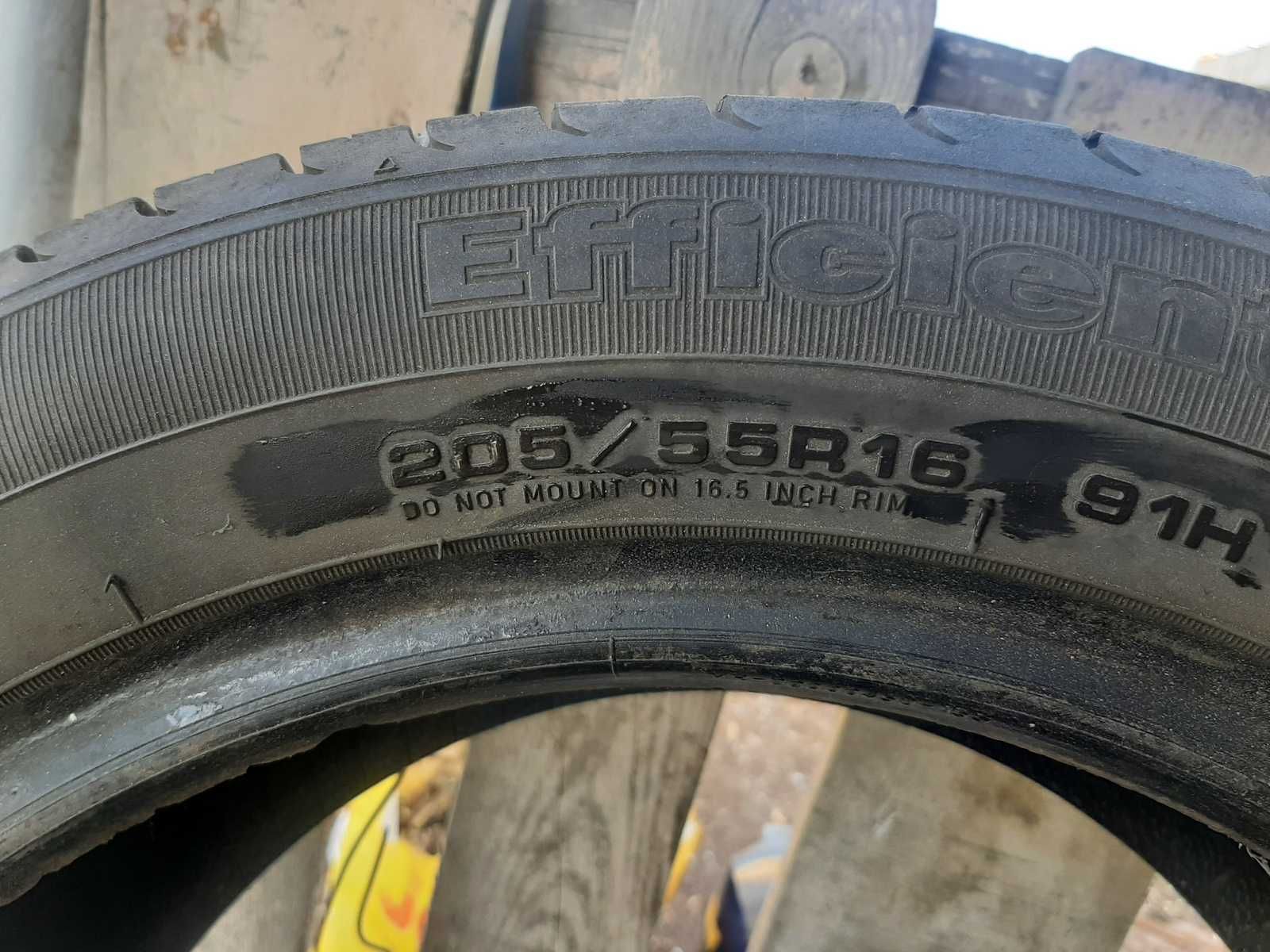 БУ шины 205/55-R16 лето Goodyear Efficient 4 шт