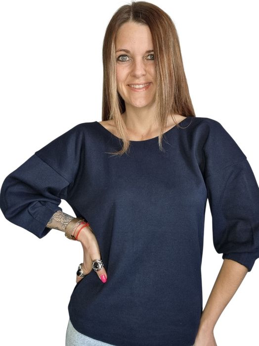 Granatowa bluzka Massimo Dutti rozmiar m 38