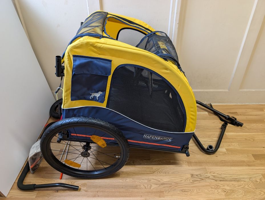 Hafenbande Przyczepka Rowerowa Cabby L Jogger 155X74X103Cm do45Kg DUŻA