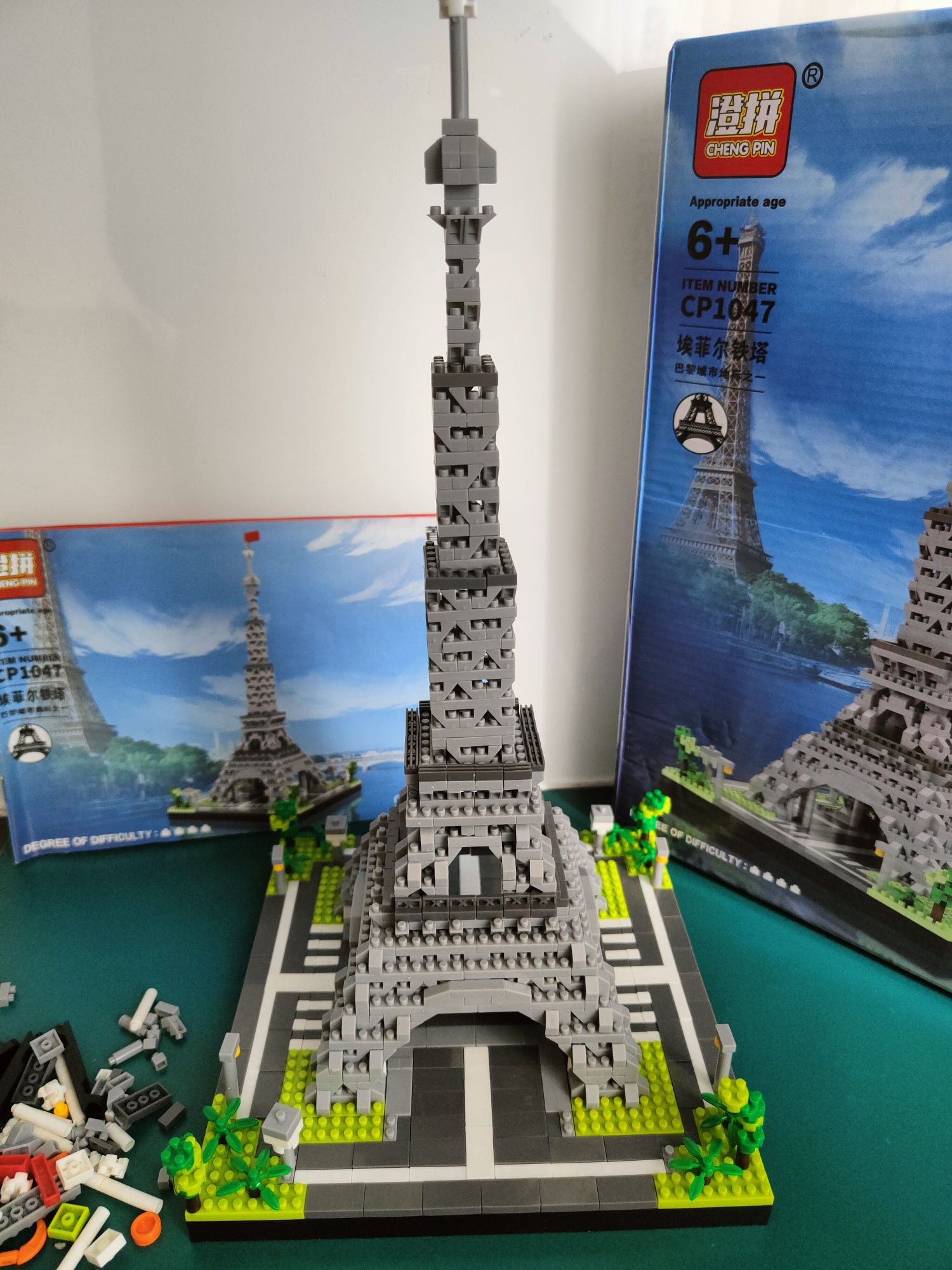Klocki wieża eiffla konstrukcyjne podobne do Lego