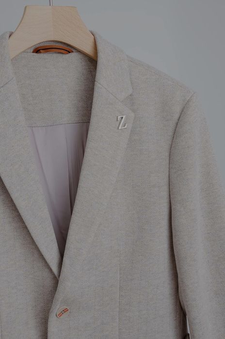 Zegna marynarka męska z wełny – wersja casual/business