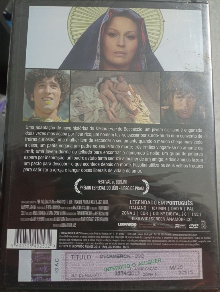 DVD SELADO - Decameron - Piero Paolo Pasolini