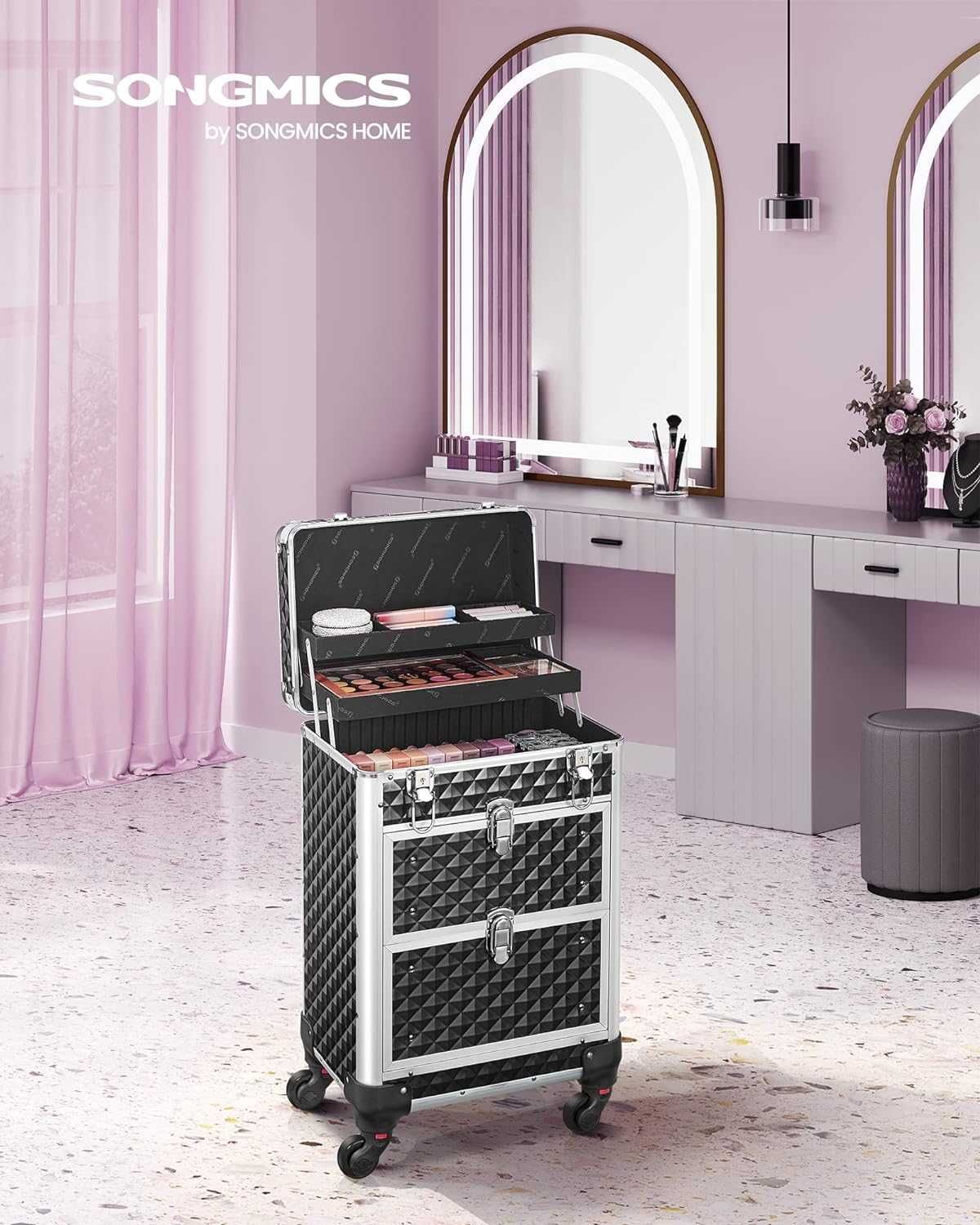 Nowa walizka kosmetyczna /wózek /kuferek /do makijażu /SONGMICS !5851!