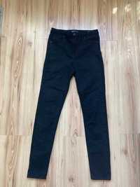 Długie czarne spodnie jeans r S/M 36/38