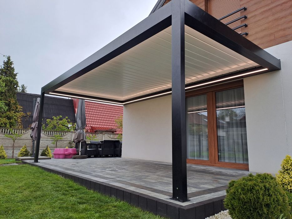 Żaluzje fasadowe z90 c80 pergola aluminiowa