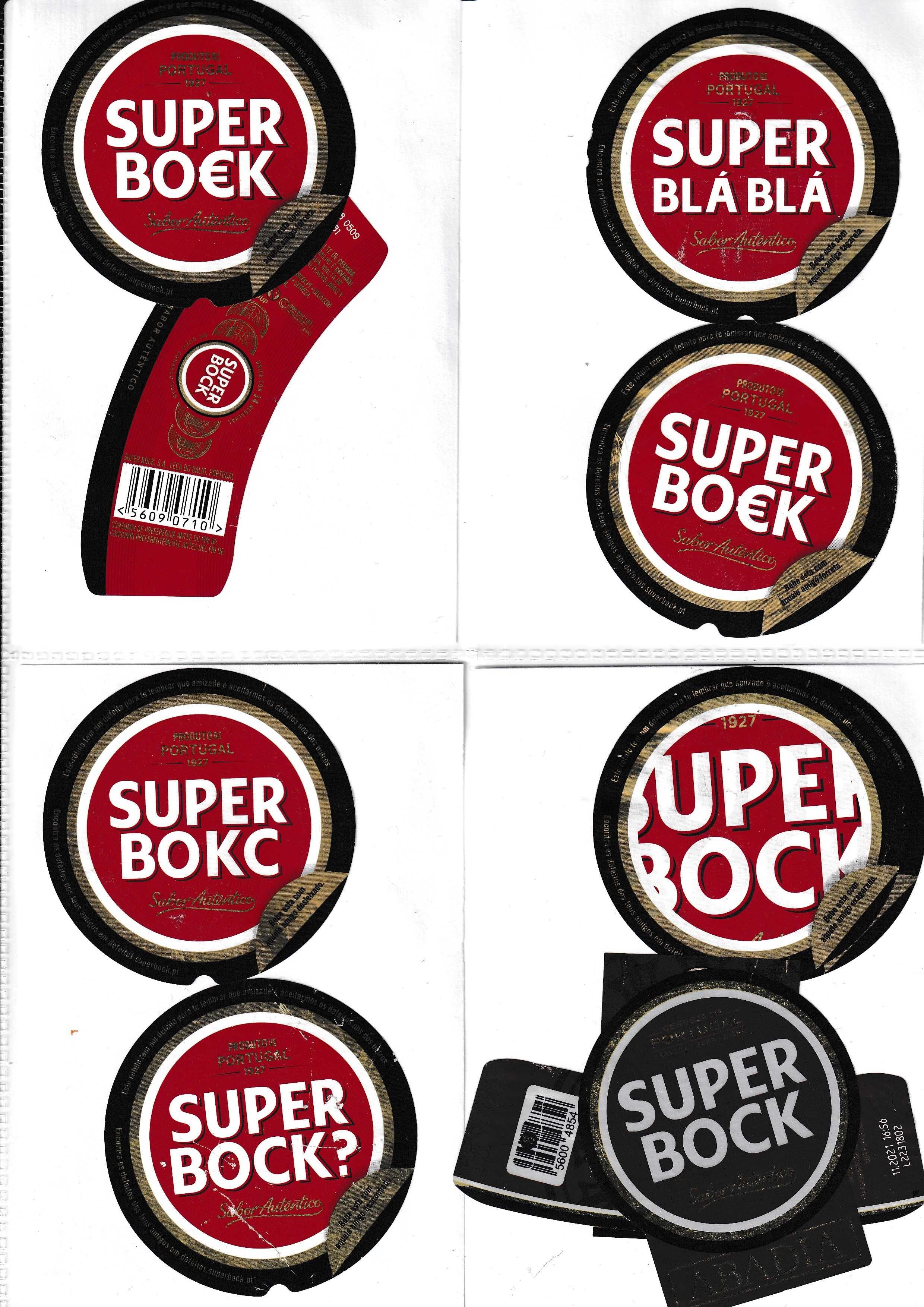 Rotulos de Cerveja Super-Bock muito antigos