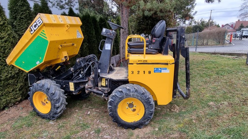 Wynajmę wozidło obrotowe Thwaites 3.5t  rewers/ JCB 1t wysoki wysyp /