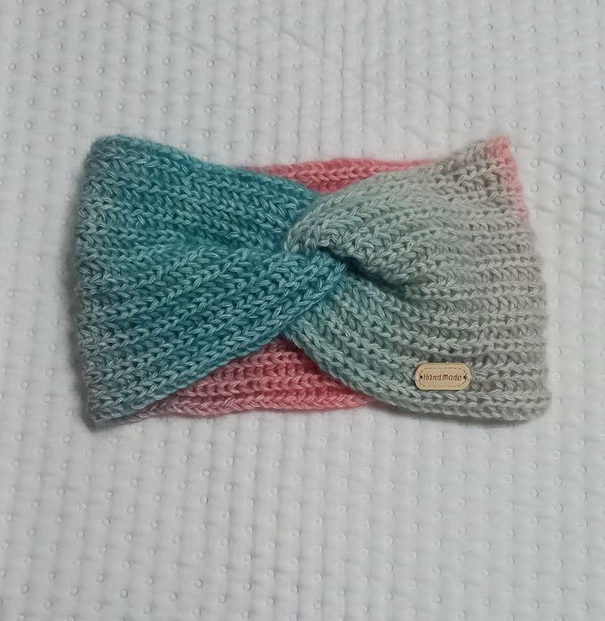 Opaska damska z włóczki Handmade