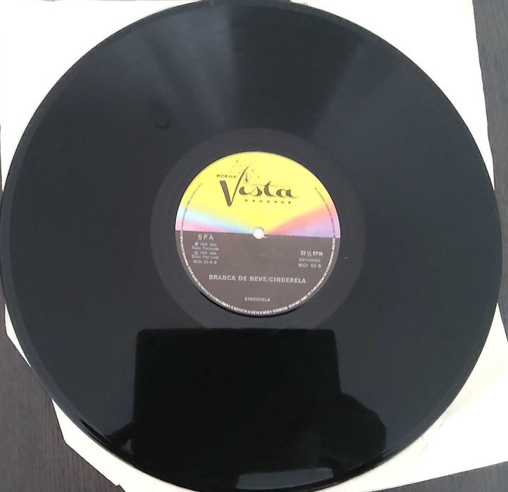 Vinil Lp - Walt Disney - Histórias Branca de Neve e Cinderela de 1969