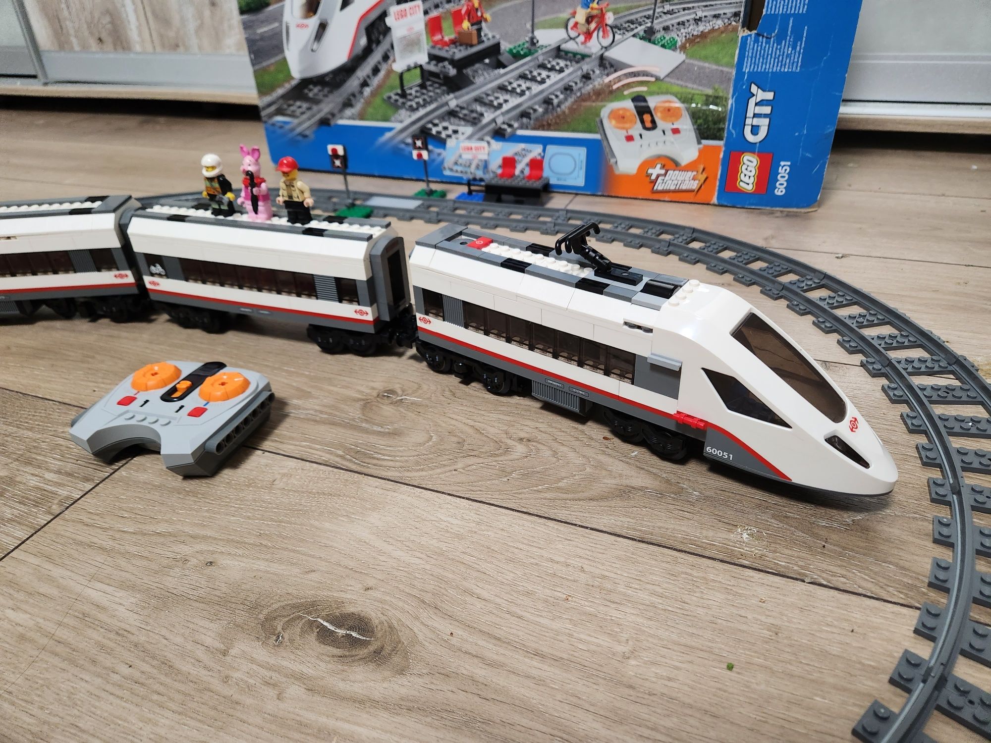 Lego 60051 city train Лего Сити с коробкой поезд железная дорога паров