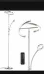 Anten Lampa Podłogowa Ściemnialna LED KAKA Srebrna lampa podłogowa 25W