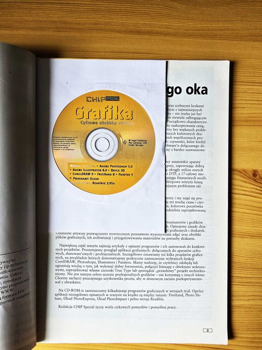 Retro PC - CHIP Special płyta CD-ROM grafika komputerowa vintage 1999