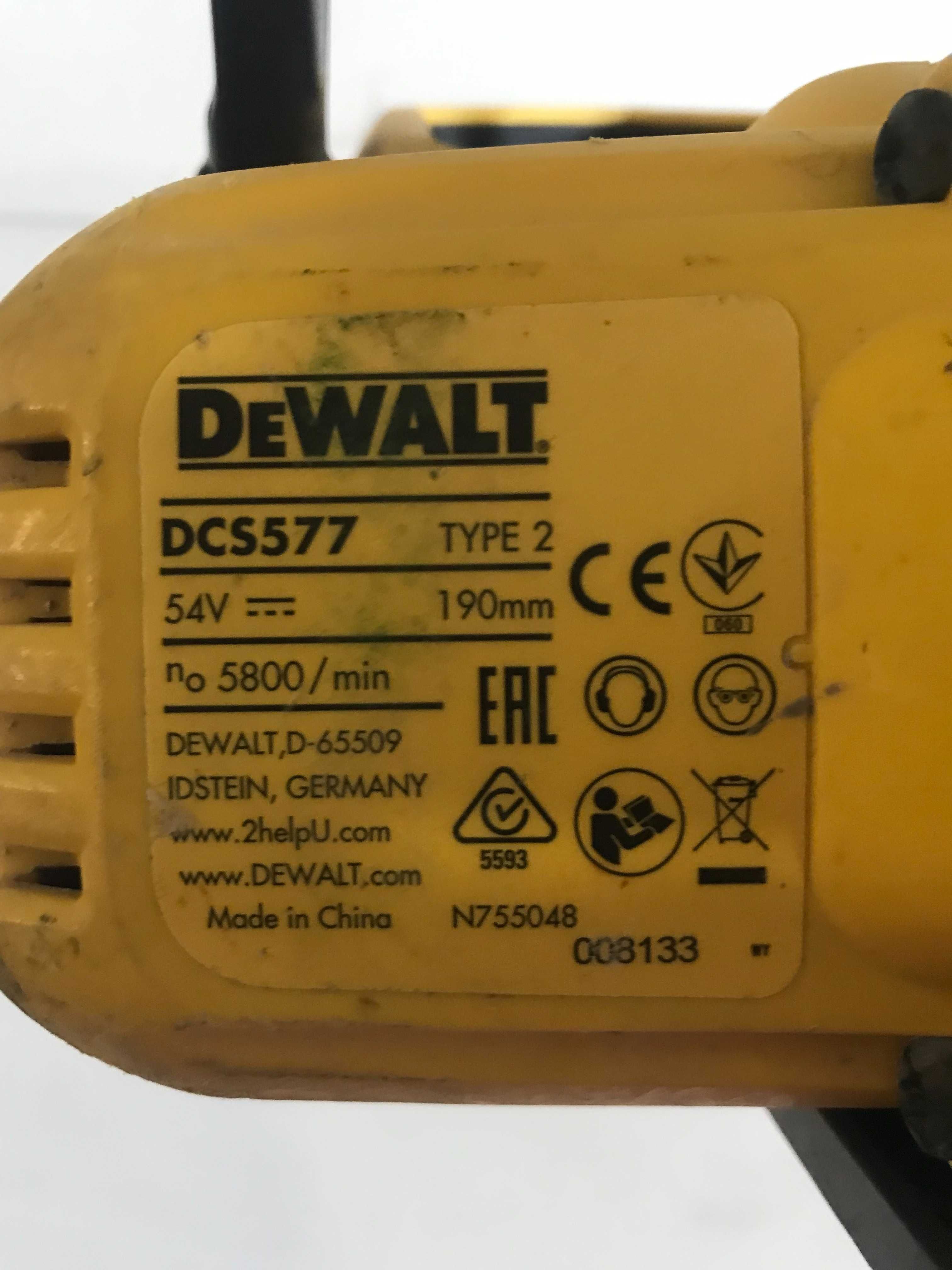 Акумуляторна пила Dewalt DCS577 190 mm 54V з Англії