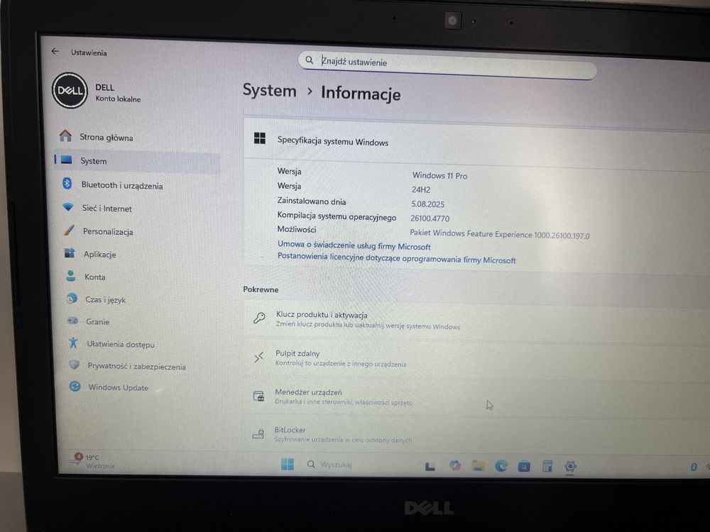 Laptop Poleasingowy DELL 5468: i5-7200 2,5GHz/Dyski 768GB/12GB DDR4/14