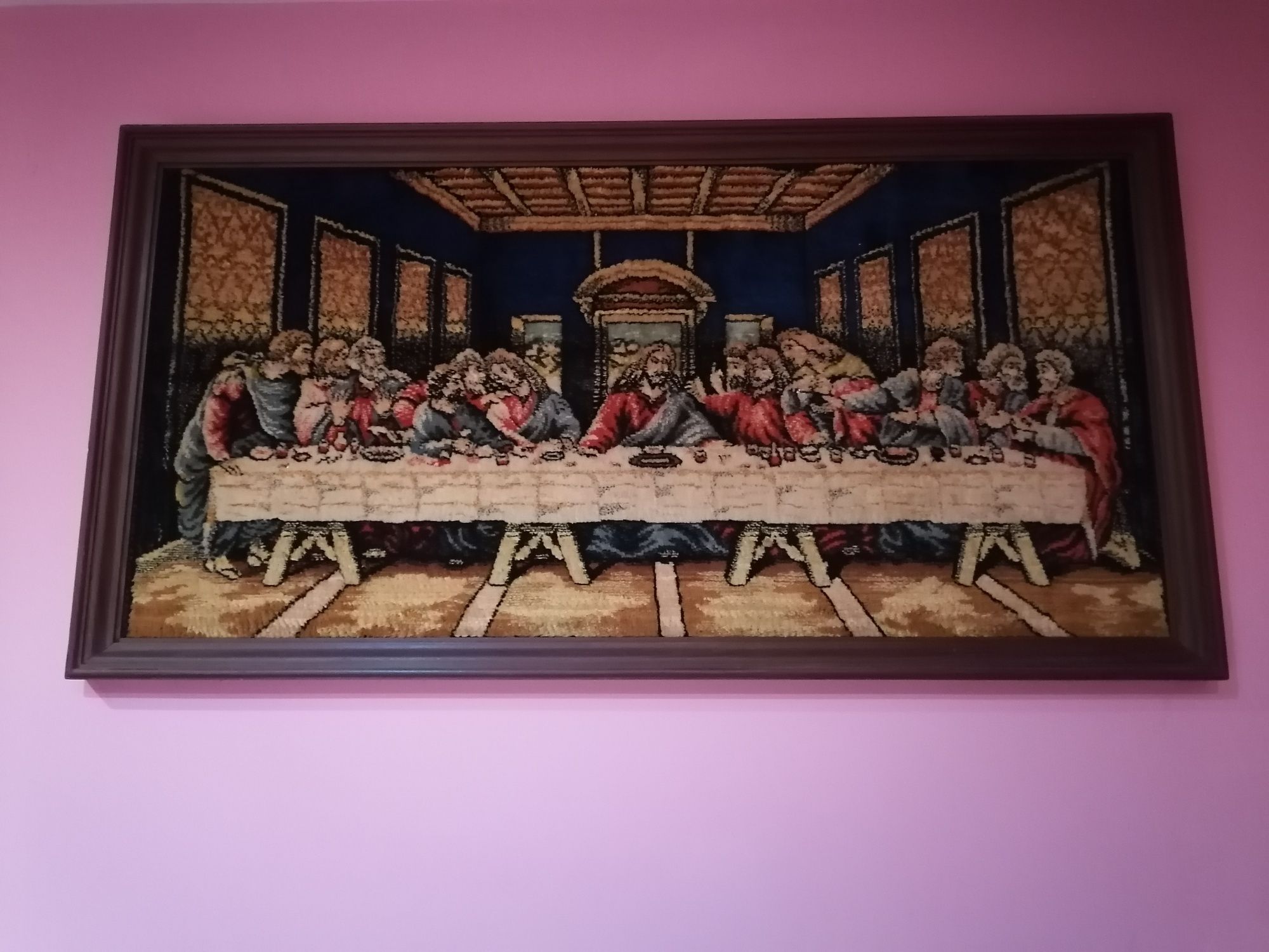 Quadro da última ceia de Cristo