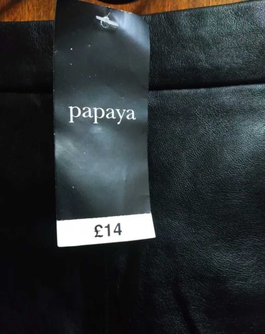 Юбка мини экокожа бренд Papaya новая 10розмір