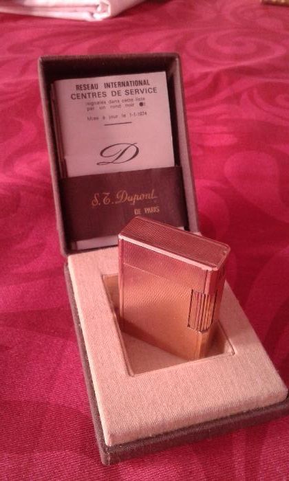 Isqueiro dupont em ouro