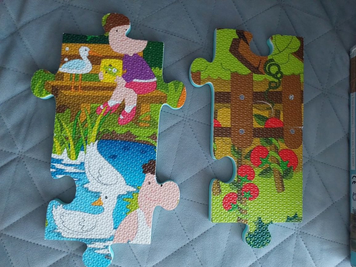 Puzzle piankowe duże Farma