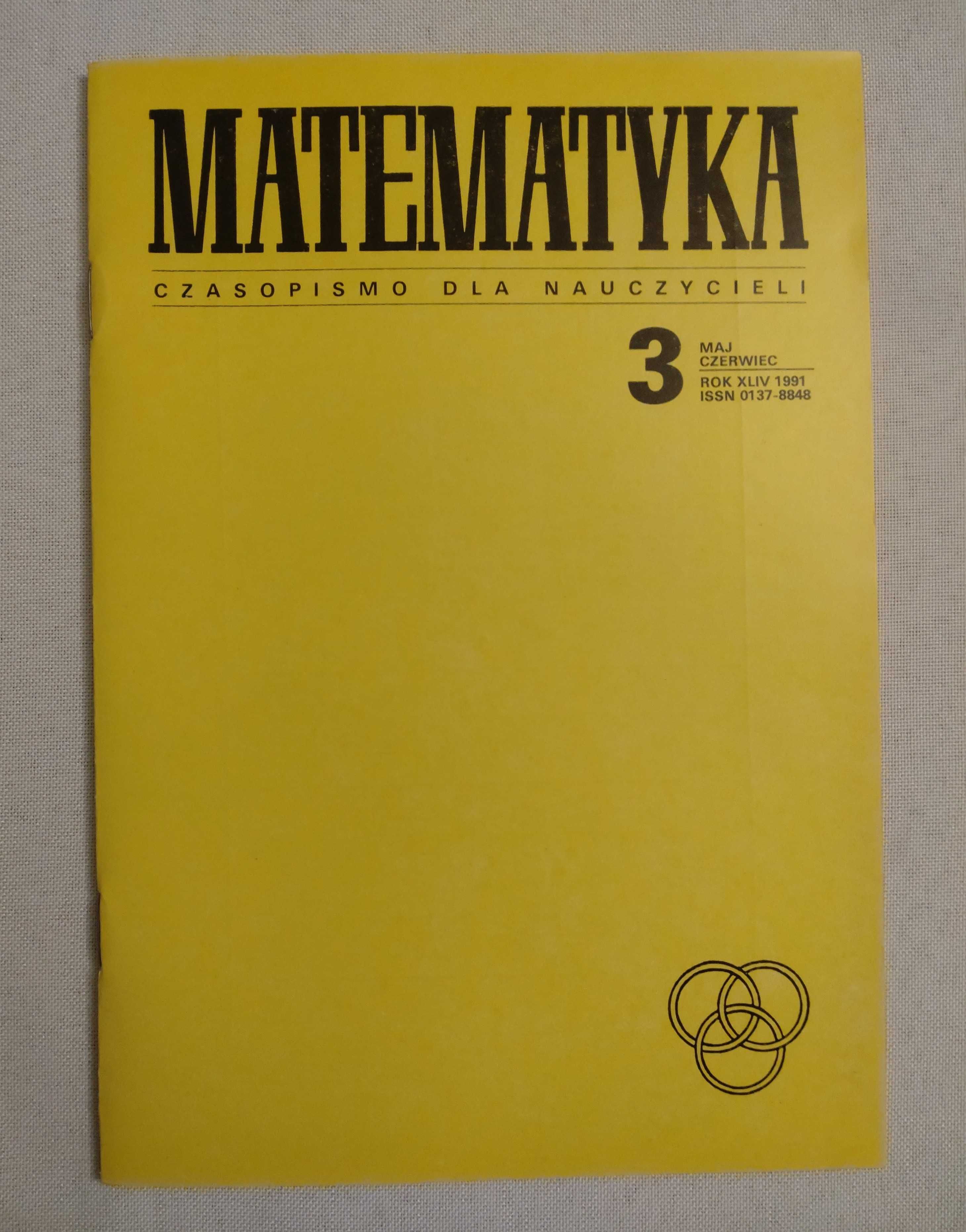 Czasopismo dla nauczycieli - matematyka 1991