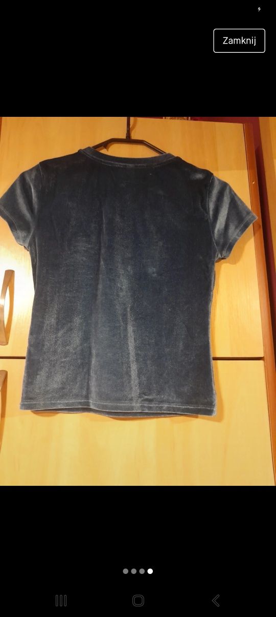 t-shirt bluzka zamszowa