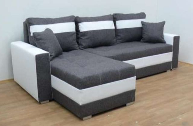 Nowy Narożnik rogówka od producenta kanapa sofa z pojemnikiem tapczan