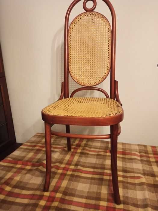 6 szt krzesła Rattan proj. Thonet Jasienica mahoń