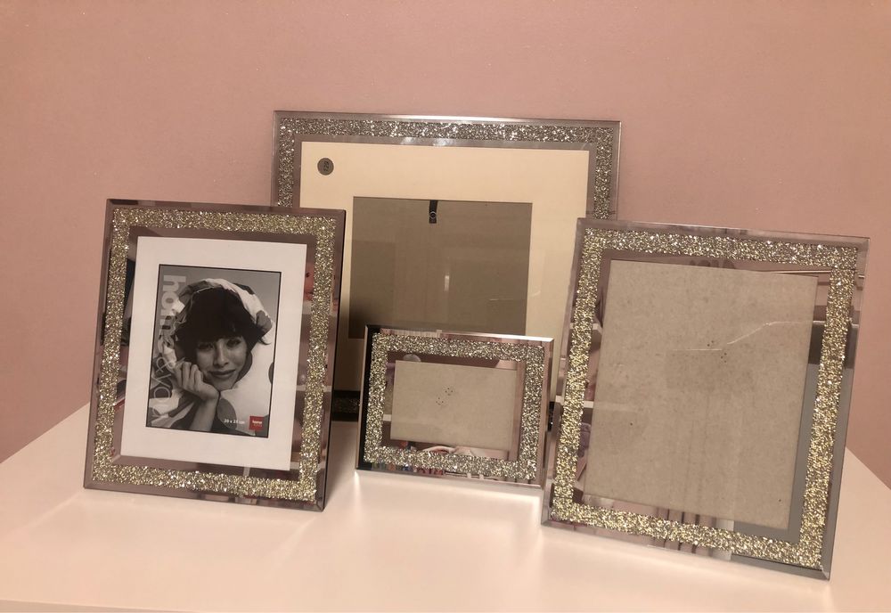 Home&you crostales lustrzana ktuształki duża ramka do zdjęć